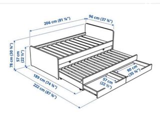 Cama nido blanca Ikea