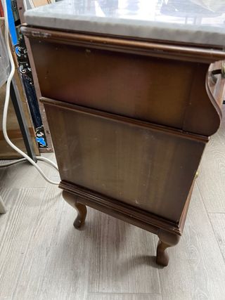 Mesilla vintage mármol y madera