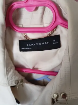 Abrigo gabardina Zara beige mujer Talla L