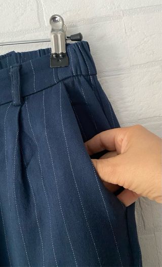Pantalón Pull&Bear Raya Azul Talla S