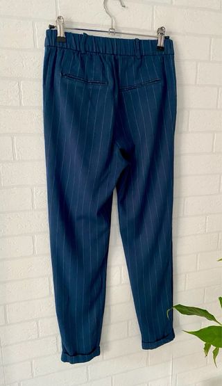 Pantalón Pull&Bear Raya Azul Talla S