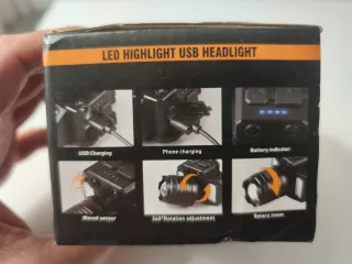 Luz Frontal LED Recargable y Sleeping Bag Liner