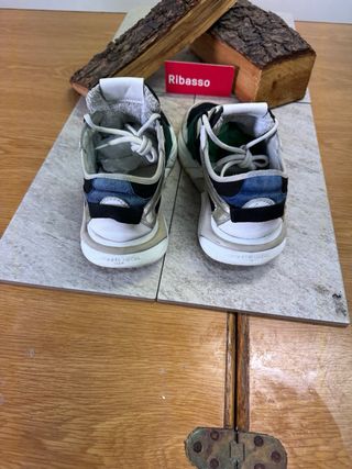 Sneakers uomo nere, verdi, argento, bianche