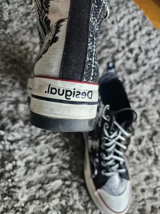 Bambas Desigual plataforma alta talla 40