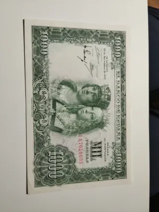 1000 pesetas Reyes Católicos 1957
