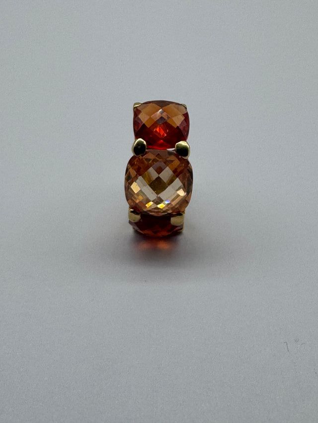 01-0002 ANILLO ORO PIEDRAS DE COLOR
