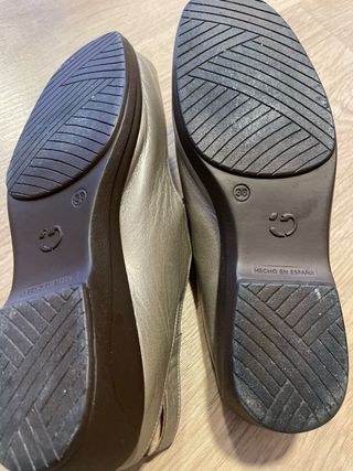 Sandalias Beige y Plateadas Mujer  Fabricada Españ