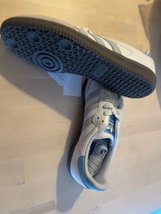 Adidas Samba Blancas y Azules