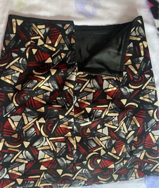 Falda estampada geométrica de Roberto Torretta