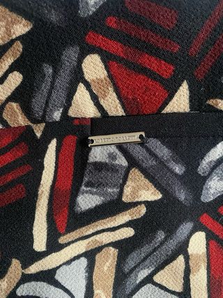 Falda estampada geométrica de Roberto Torretta