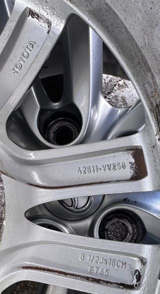 Llantas 16” Toyota Auris Corolla