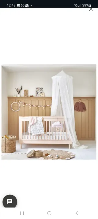 Cuna rosa evolutiva 140x70 Maison du Monde