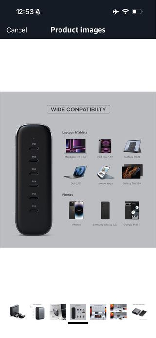 SATECHI 200W GAN USB C Charger with 6 USB C Ports