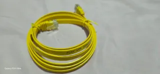 Cable de Red Ethernet Plano Cat 5 Amarillo