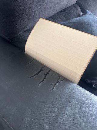 Sofá 2 plazas tela y polipiel