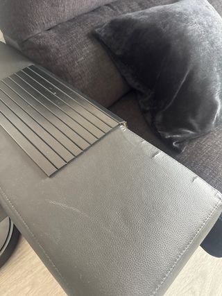 Sofá 2 plazas tela y polipiel