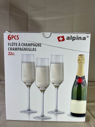 Set 6 Copas Champagne Alpina 22cl