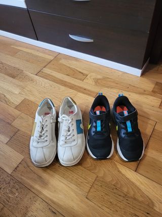 Zapatillas Nike Negras y Azules Vans negras,camper