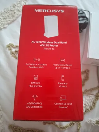 Router 4G LTE AC1200 Mercusys MB130-4G