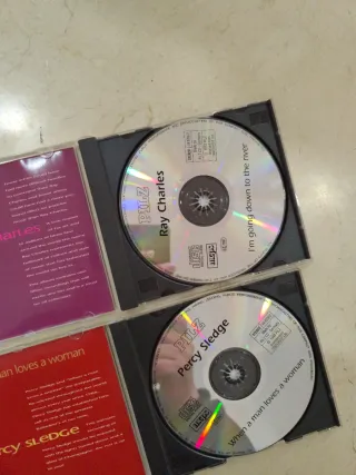 Lote 2 CDs Funk/Soul: Ray Charles, Percy Sledge