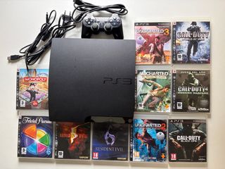 Consola PS3 + 10 juegos coleccionista