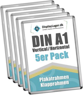 Pack 5 Marcos DIN A1 Vertical/Horizontal