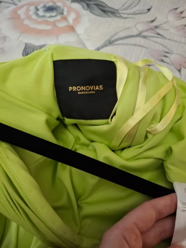 Vestido largo Pronovias verde