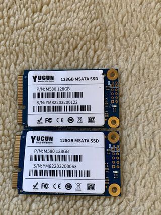 2x YUCUN 128GB mSATA SSD