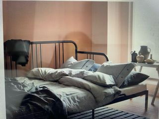 Diván Fyresdal Ikea Negro Metal