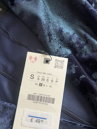 Vestido midi terciopelo fornitura