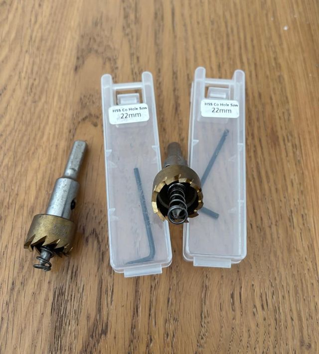 2 Brocas Corona HSS Co 22mm