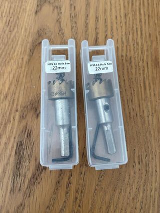 2 Brocas Corona HSS Co 22mm