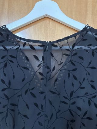 Vestido negro Shein manga larga