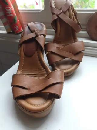 Sandalias Vogue Piel Marrón