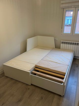 Cama nido extensible Ikea Flekke blanca