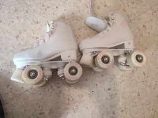 Patines Oxelo 4 Ruedas Talla 31 + Protecciones