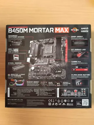 MSI B450M Mortar MAX Gaming Placa Base