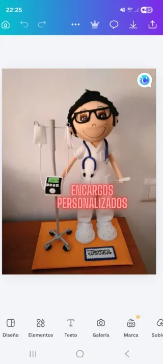 Muñeco Goma Eva Personalizado