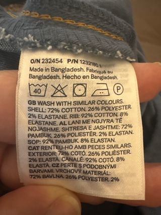 Pantalón premamá vaquero azul Talla L