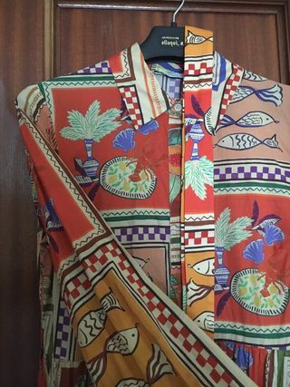 Vestido Zara Multicolor Talla L