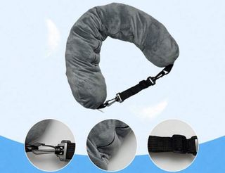 Almohada de viaje con compartimento para ropa