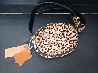 Bolso redondo estampado leopardo Tintoretto