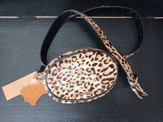 Bolso redondo estampado leopardo Tintoretto