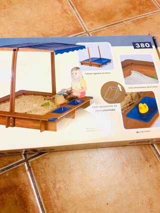 Caixa de Areia Infantil com cobertura