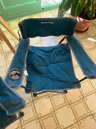Pack 2 Sillas Camping Plegables Quechua.