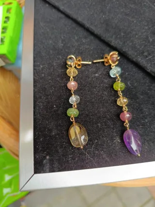 Pendientes Tous Oro Multicolor