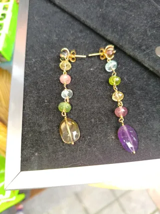 Pendientes Tous Oro Multicolor