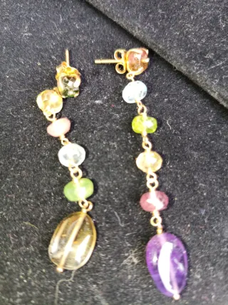 Pendientes Tous Oro Multicolor