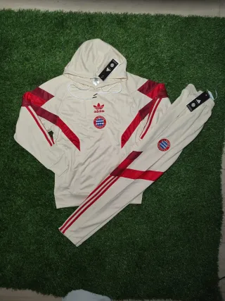 Fato de Treino Adidas Bege e Vermelho