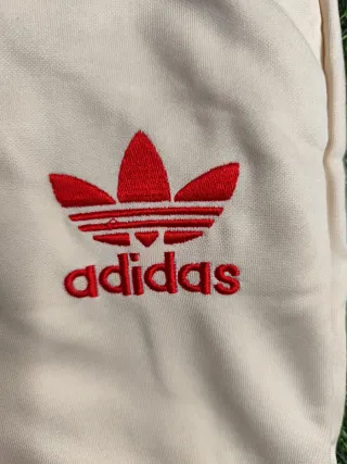 Fato de Treino Adidas Bege e Vermelho